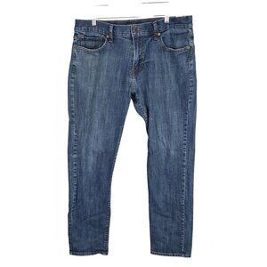 Mens Lucky Brand 221 Straight Blue Denim Jeans Med Wash Size 36X34